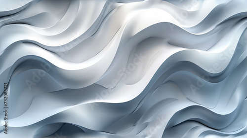 Abstract Background of Wavy White Material