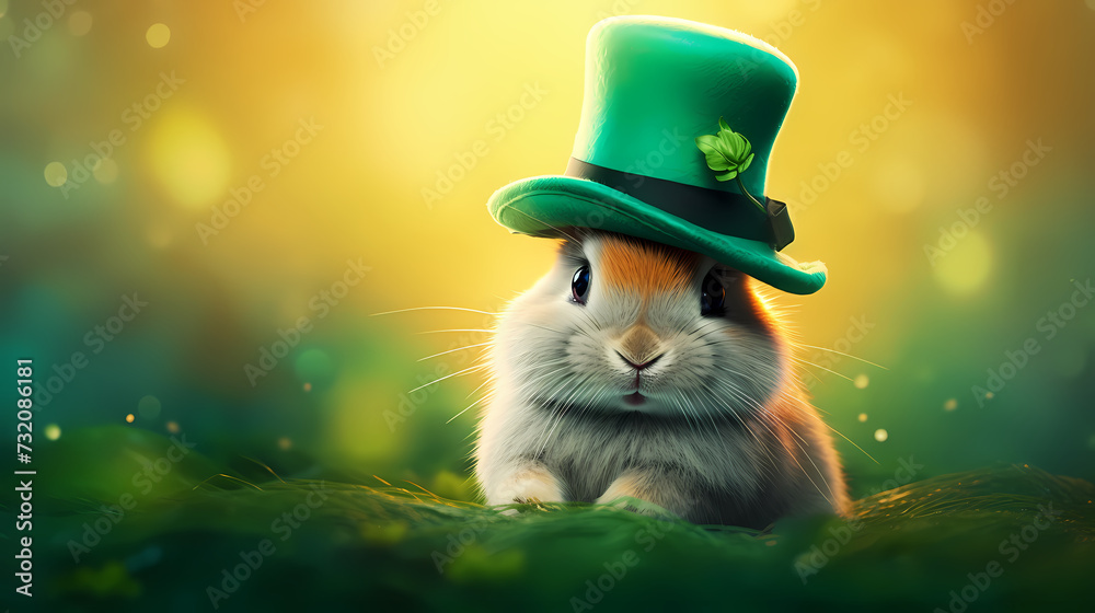 St. Patrick's Day celebration with copy space for text St. Patrick's Day celebration with copy space for text