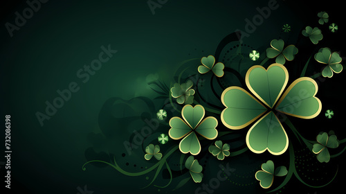 St. Patrick s Day celebration with copy space for text