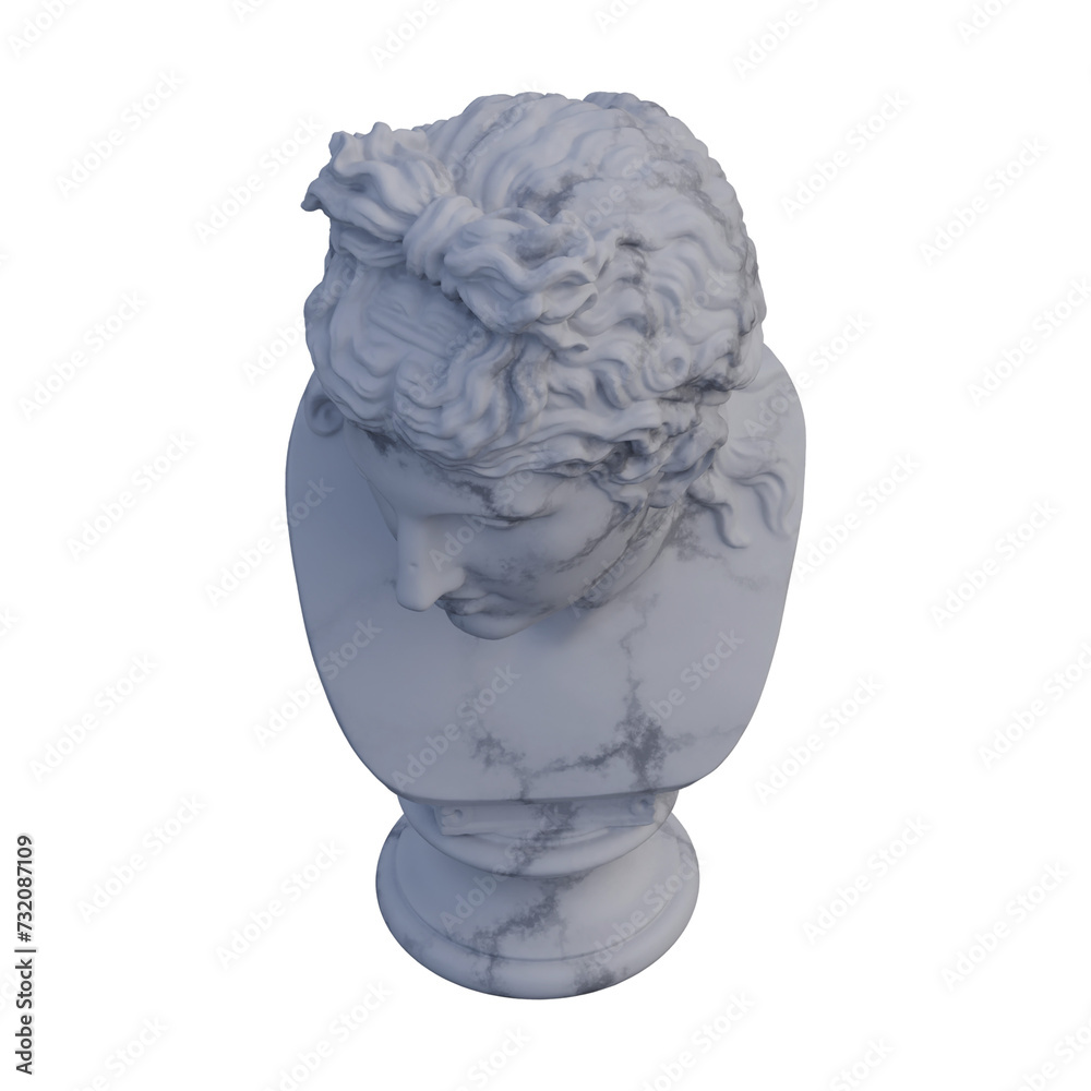 Obraz premium a woman statue, 3d renders, isolated, perfect for your design