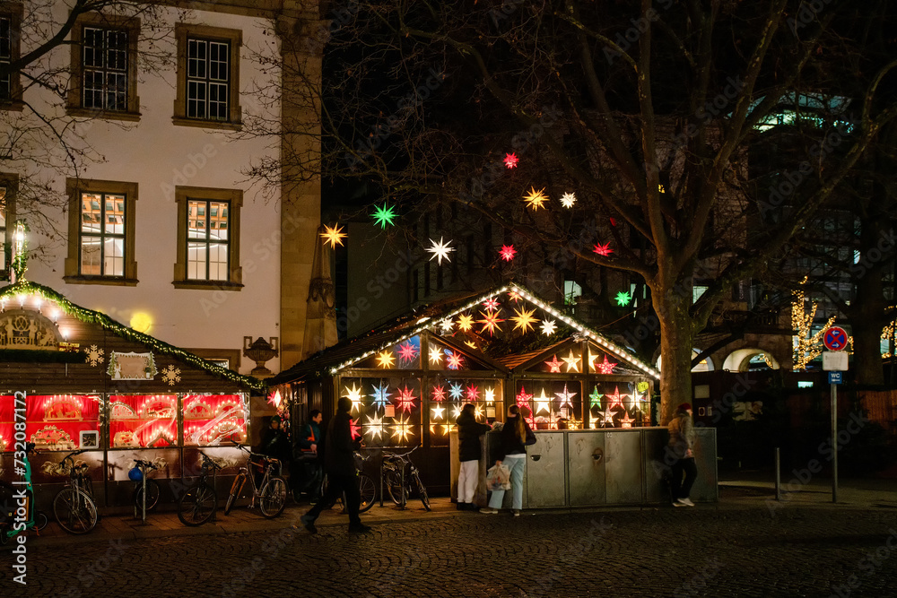 Stall of Christmas presents onSclossplatz in Stuttgart