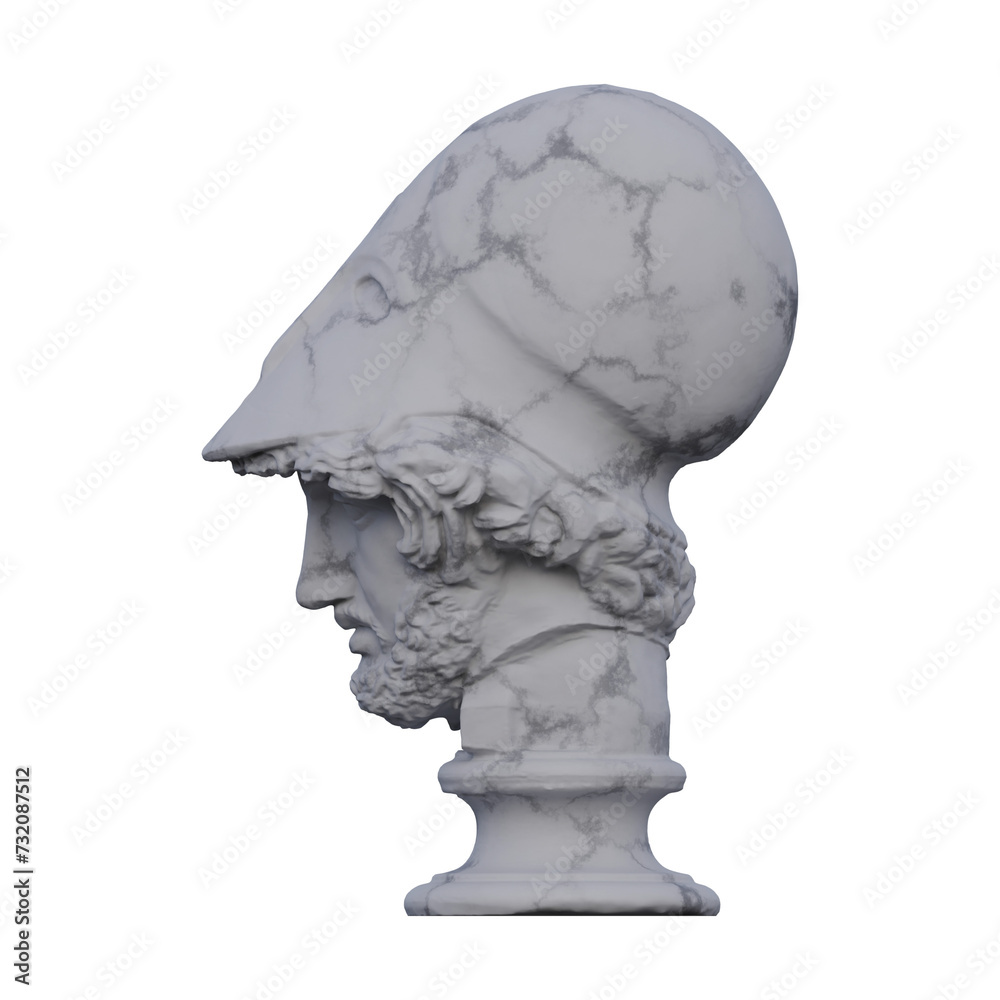 Phocion statue, 3d renders, isolated, perfect for your design Phocion statue, 3d renders, isolated, perfect for your design