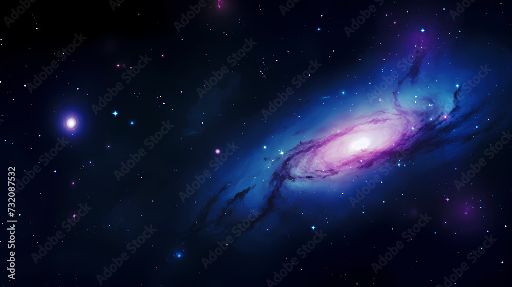 Cosmic illustration showing vibrant cosmic background Cosmic illustration showing vibrant cosmic background