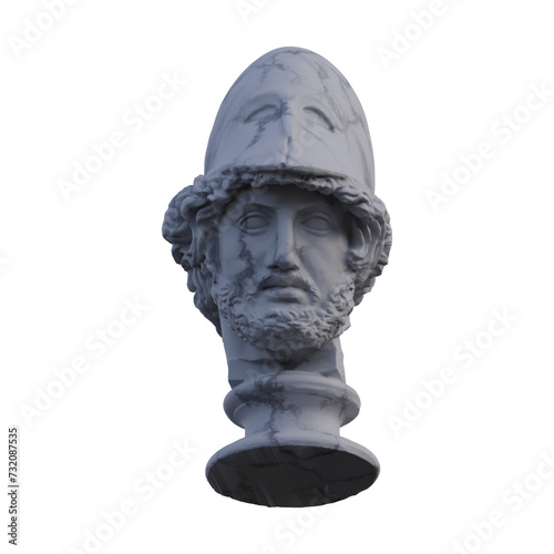Phocion  statue  3d renders  isolated  perfect for your design