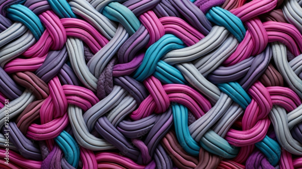 Textile created through interlocking loops, commonly referred to as knit fabric.