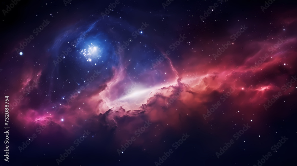 Cosmic illustration showing vibrant cosmic background Cosmic illustration showing vibrant cosmic background