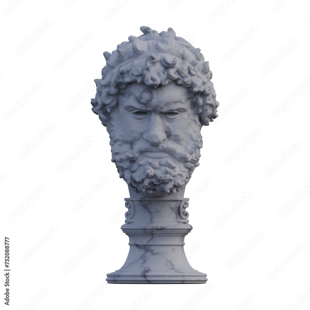 Fototapeta premium Olympian Boxer statue, 3d renders, isolated, perfect for your design