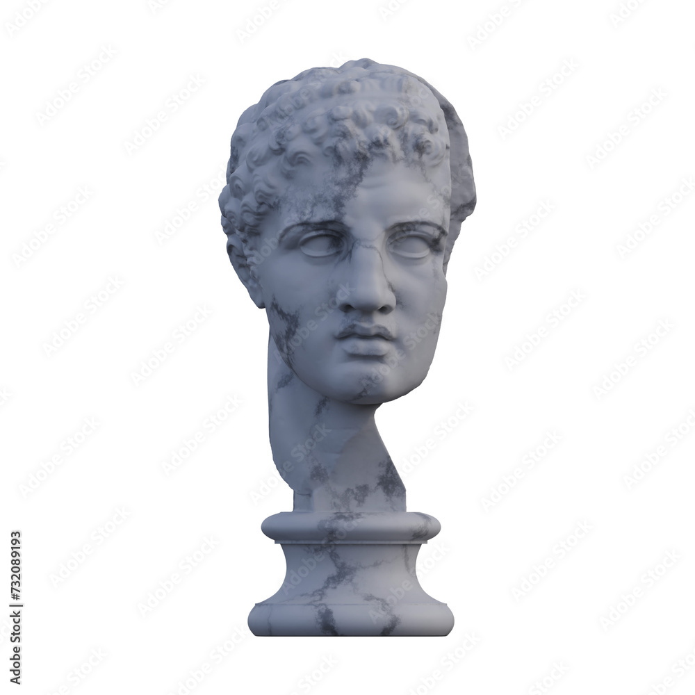 Hercules statue, 3d renders, isolated, perfect for your design Hercules statue, 3d renders, isolated, perfect for your design