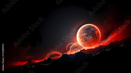 Space background, cosmic science, astronomy background photo
