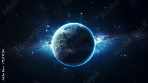 Space background, cosmic science, astronomy background © jiejie