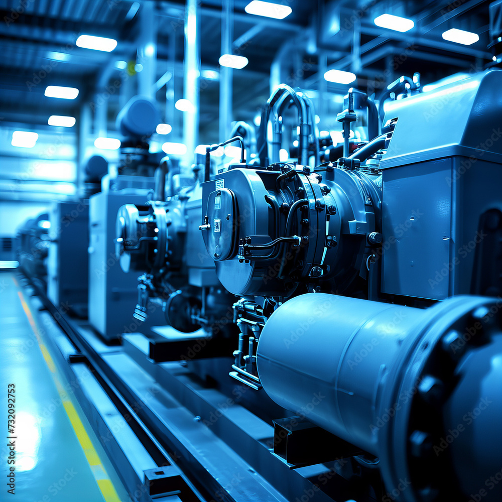 Industrial Generator in Factory Industrial Generator in Factory