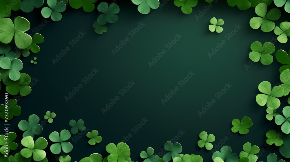 Beautiful green St. Patrick's Day background banner Beautiful green St. Patrick's Day background banner
