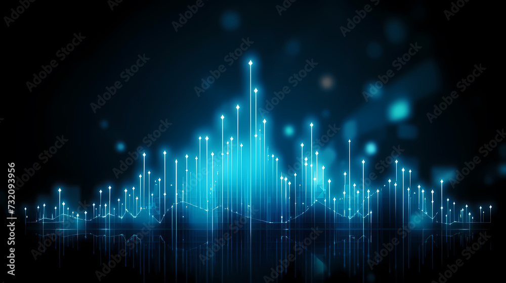 Stock market abstract background, economic and infographic concept