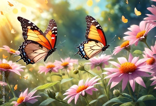 butterfly on flower © Shahla