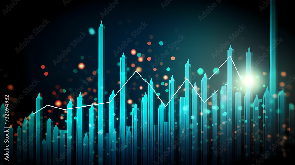 Stock market abstract background, economic and infographic concept Stock market abstract background, economic and infographic concept