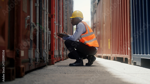 Container dockers working in the port