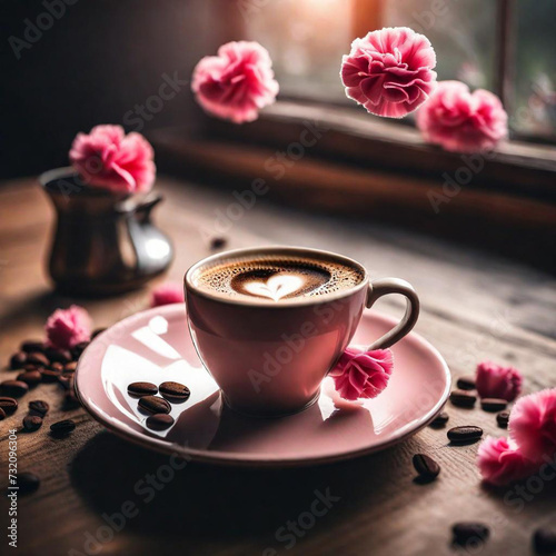 Valentine's Day cup of coffee
