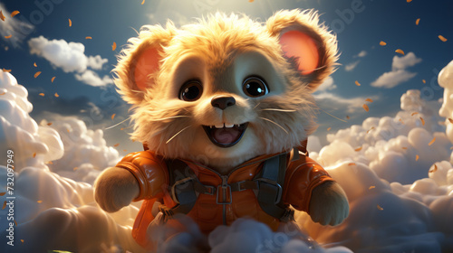 Whimsical Animals: Playful Cartoon Characters and Cute Illustrations for Happy Nature-themed Fun!, generative AI
