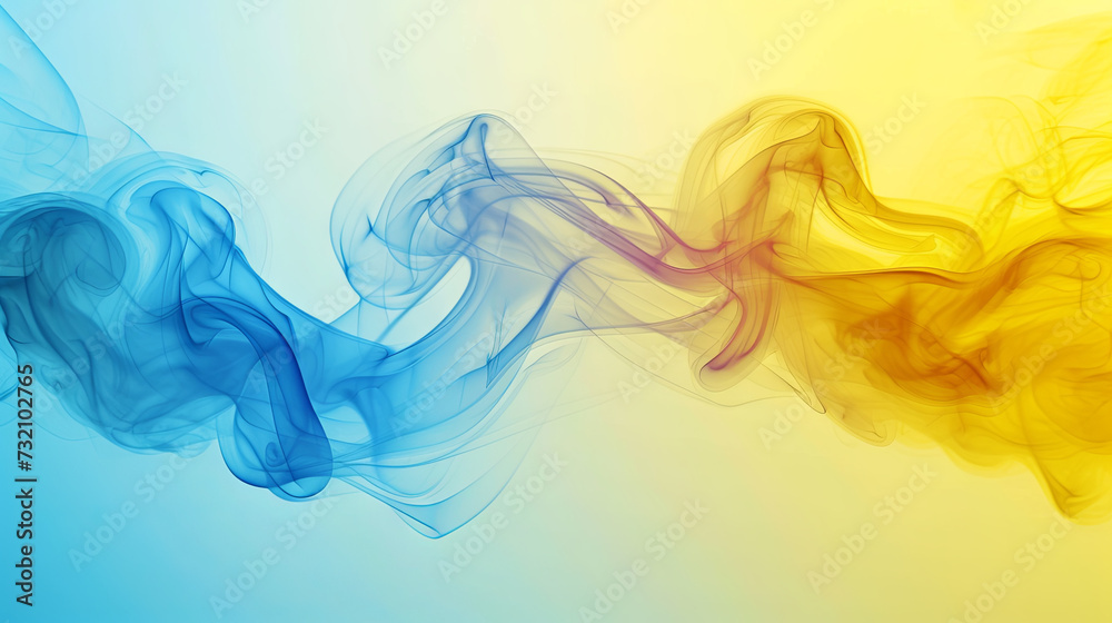 Abstract background in blue and yellow tone