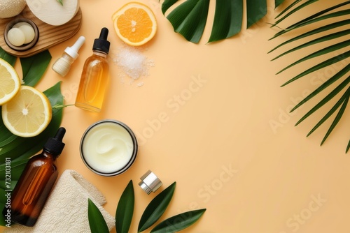 Skin care cosmetic product mockup anti aging relaxing wellness spray eye patch care. Sauna haircut. Youthful skin replenishing cream foam bottle. animals message oil cleasner balm photo
