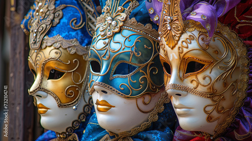 Blue mask for carnival