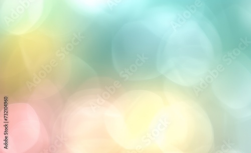 magical light green background with bokeh