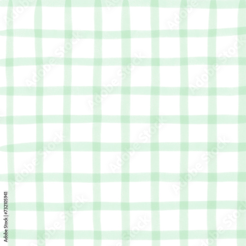 Light Green Plaid Hand Drawn Background Pattern Overlay