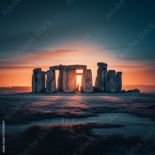 Sunset at Stonehenge - Ancient Mysteries in Wiltshire
