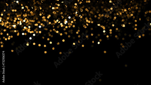 Award ceremony background  golden glitter light effect decoration and bokeh