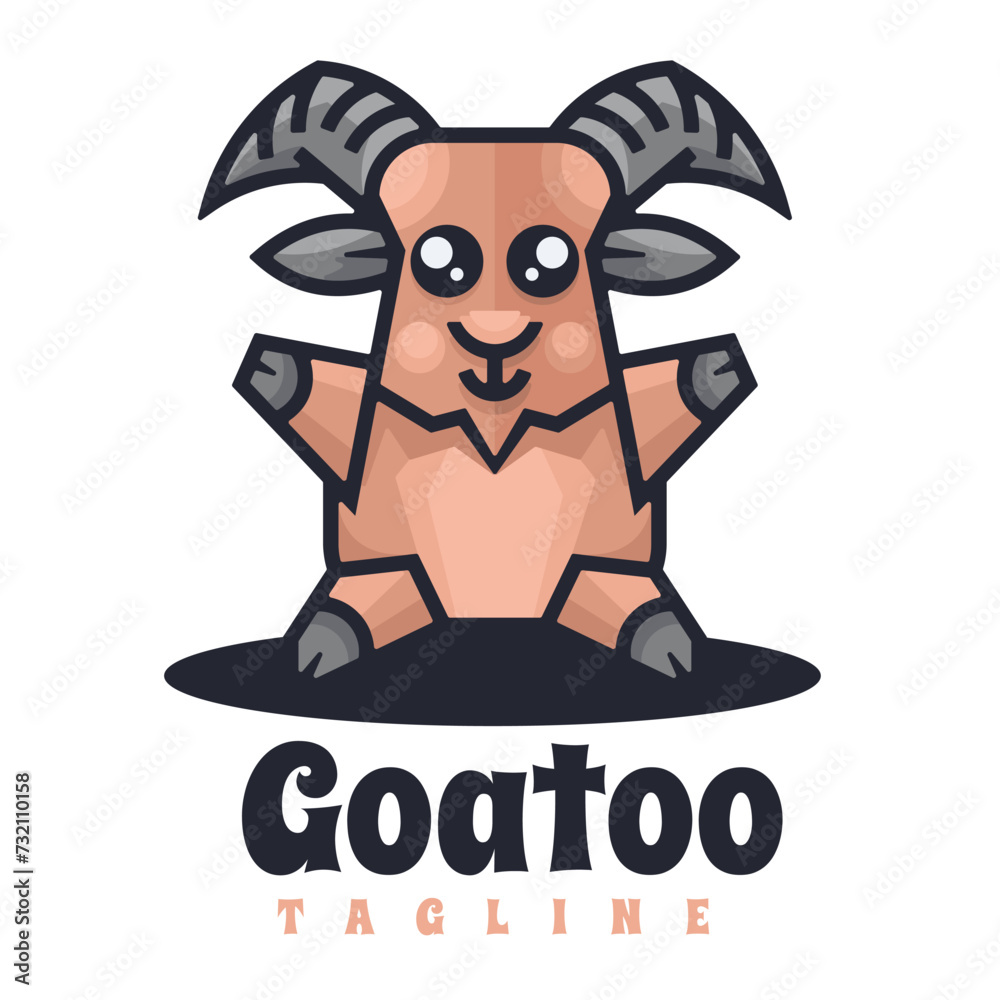 Fototapeta premium animals cartoon character logo