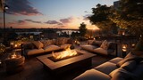 Rooftop Terrace with Fire Pit and Panoramic Views