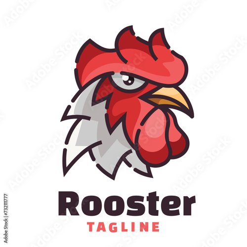 animals head charater mascot logo template