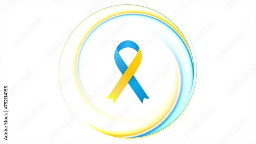 Bright conceptual background in the colors of the Ukrainian flag. Seamless looping motion design. Video animation Ultra HD 4K 3840x2160 Bright conceptual background in the colors of the Ukrainian flag. Seamless looping motion design. Video animation Ultra HD 4K 3840x2160