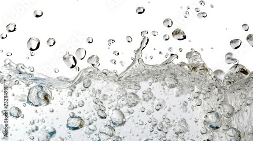 water drops an white background
