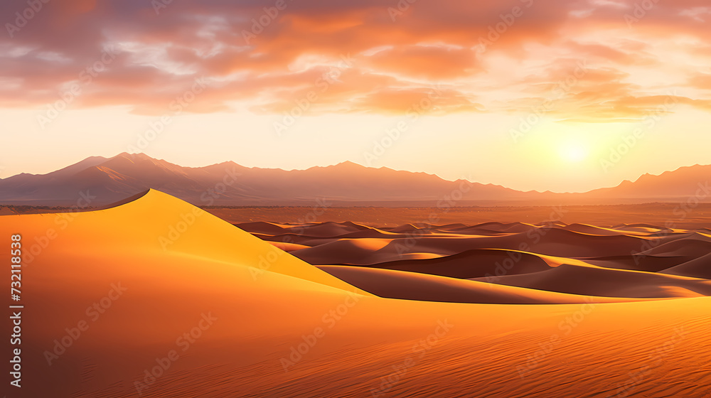 Desert background, desert landscape photography with golden sand dunes Desert background, desert landscape photography with golden sand dunes
