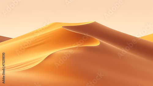 Desert background, desert landscape photography with golden sand dunes © xuan