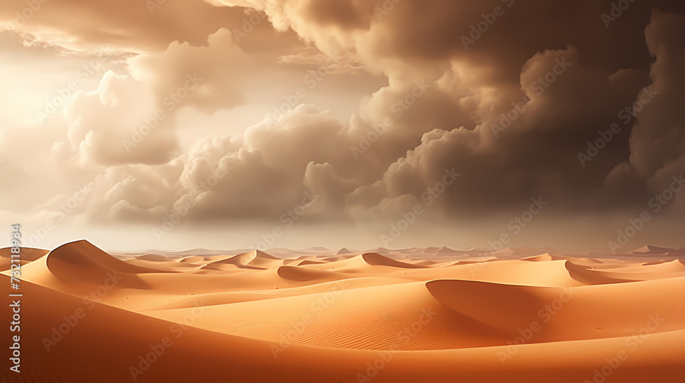 Desert background, desert landscape photography with golden sand dunes Desert background, desert landscape photography with golden sand dunes