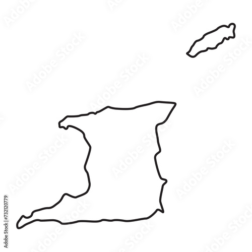 trinidad and tobago map, trinidad and tobago vector, trinidad and tobago outline, trinidad and tobago