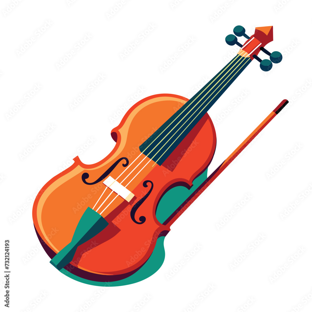 Fototapeta premium Vector Illustration Of Musical Instruments