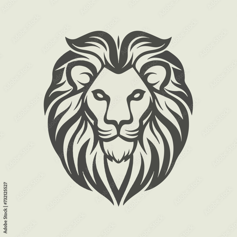 lion logo on a white background