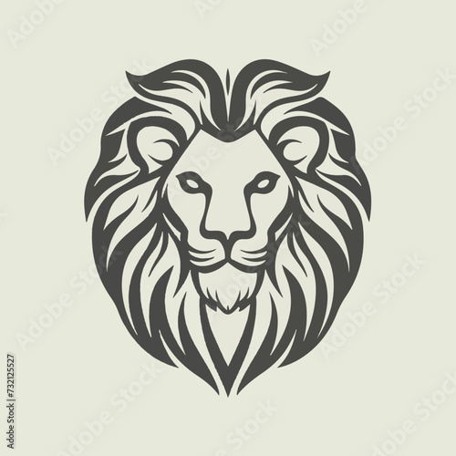 Fototapeta Naklejka Na Ścianę i Meble -  lion logo on a white background