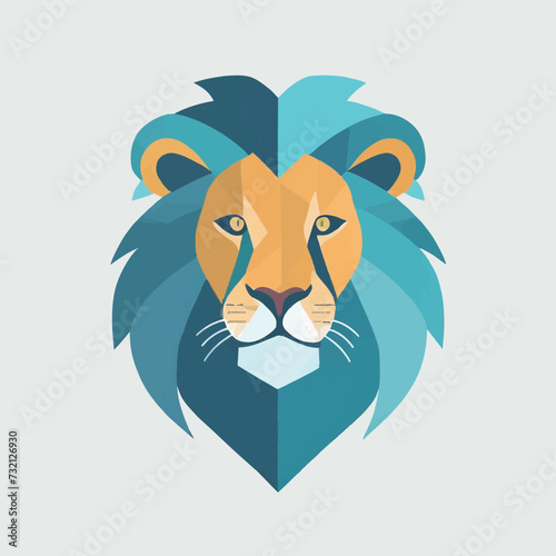lion logo on a white background photo