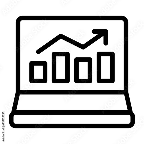 This is the Web Analytics icon from the Accounting icon collection with an Outline style