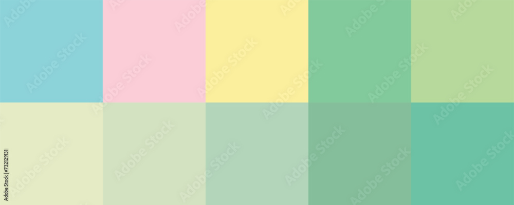 Colour set palette vector illustration