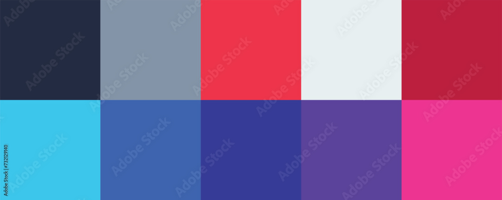 Fototapeta premium Colour set palette vector illustration