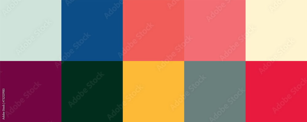 Colour set palette vector illustration