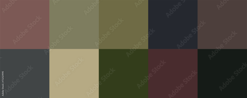 Colour set palette vector illustration