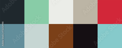Colour set palette vector illustration