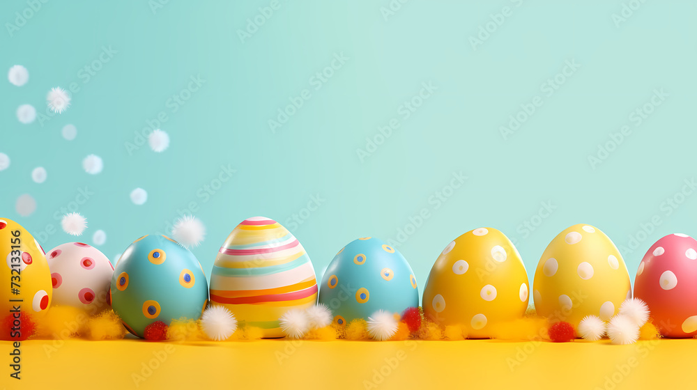 Easter banner with copy space Easter banner with copy space