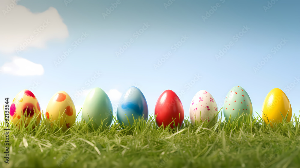 Easter banner with copy space Easter banner with copy space